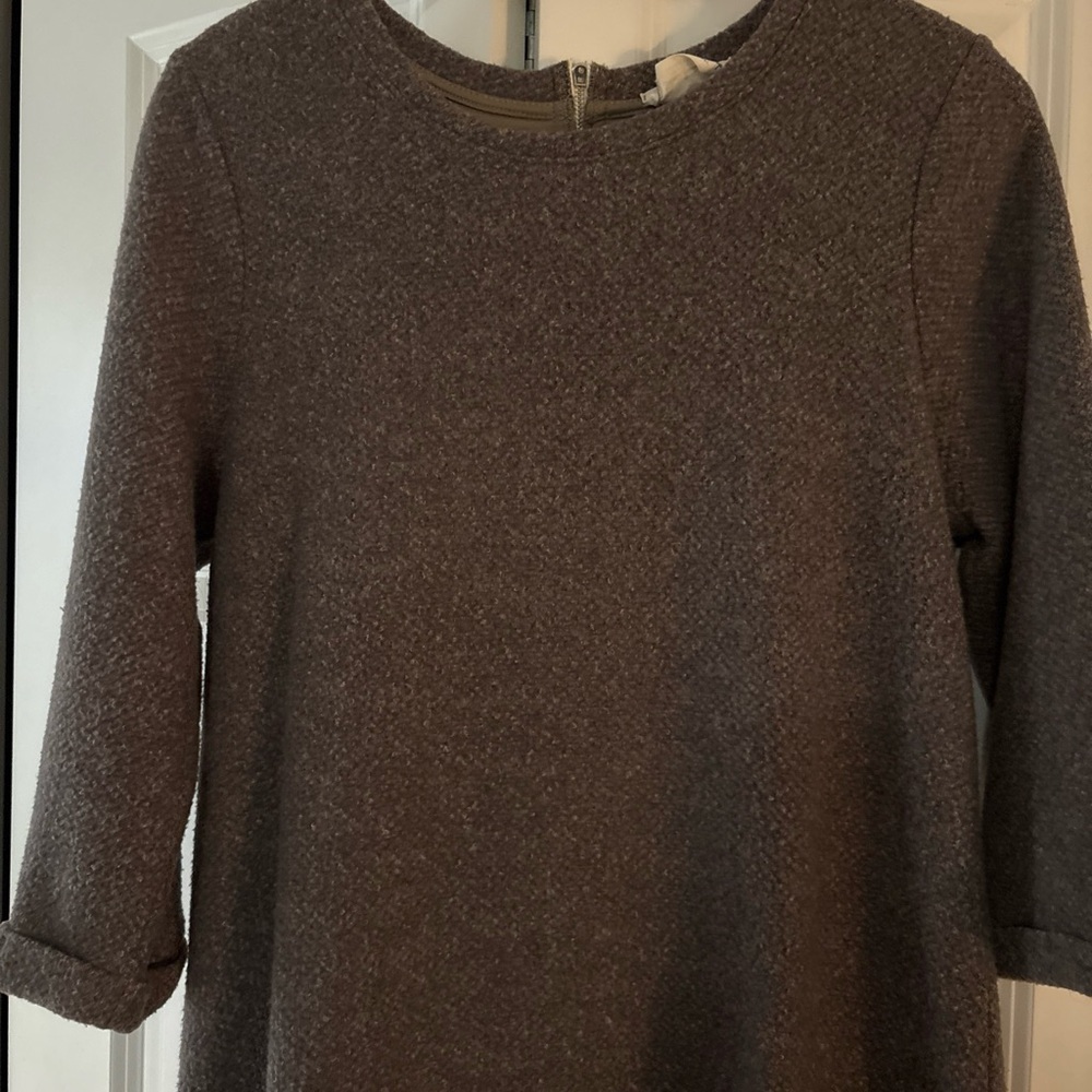 Chic Gray Textured Dress